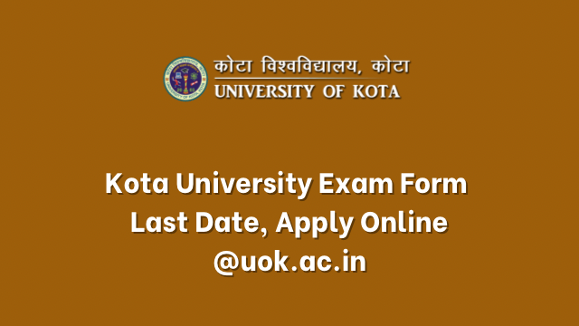 Kota University Exam Form